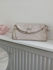 Lk Bennett  nude/ pink / beige  snakeskin clutch bag