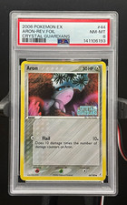 LOW POP 38 - 2006 EX Crystal Guardians Aron 44/100 Reverse Holo PSA 8 Stamp