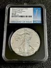 2020 (P) American Silver Eagle S$1 First Day Of Issue NGC MS69 - Black Holder