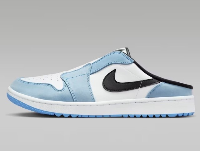 Nike Air Jordan 1 Mule Golf men's shoes casual FJ1214-400 sky black