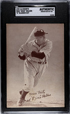 1939-46 Exhibits Fred Dixie Walker - SGC Auth D BLANKED OUT SP