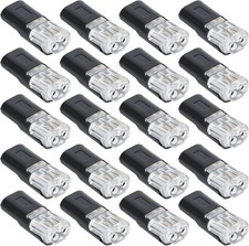 20pcs 2-Pin Low Voltage Wire Plug-in Connectors, Durable Low Voltage Quick Clip