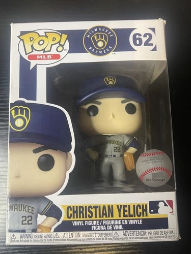 Funko Pop Milwaukee Brewers Christian Yelich #62 MLB Baseball Collectible