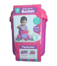 Baby Shape Sorter Bucket Toy 12 M Baby Developmental Toy: Geometric Shapes