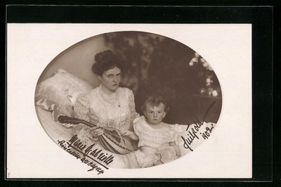 Ansichtskarte Marie Gabrielle mit Luitpold im Portrait 