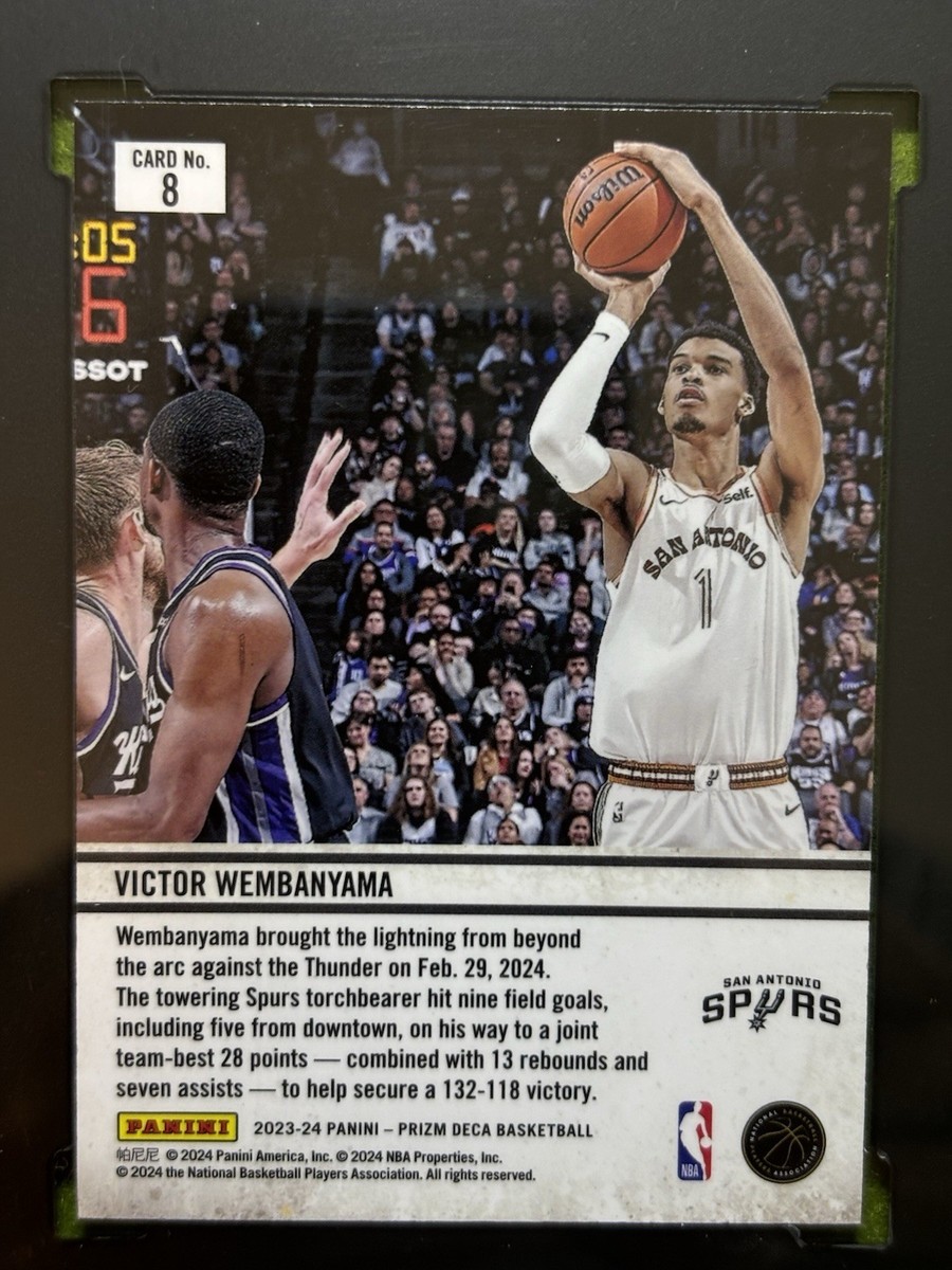 2023-24 Panini Prizm Deca - Downtown Bound Victor Wembanyama #8