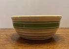 Hull Beehive Yellowware Green Stripe Casserole Dish With No Lid.