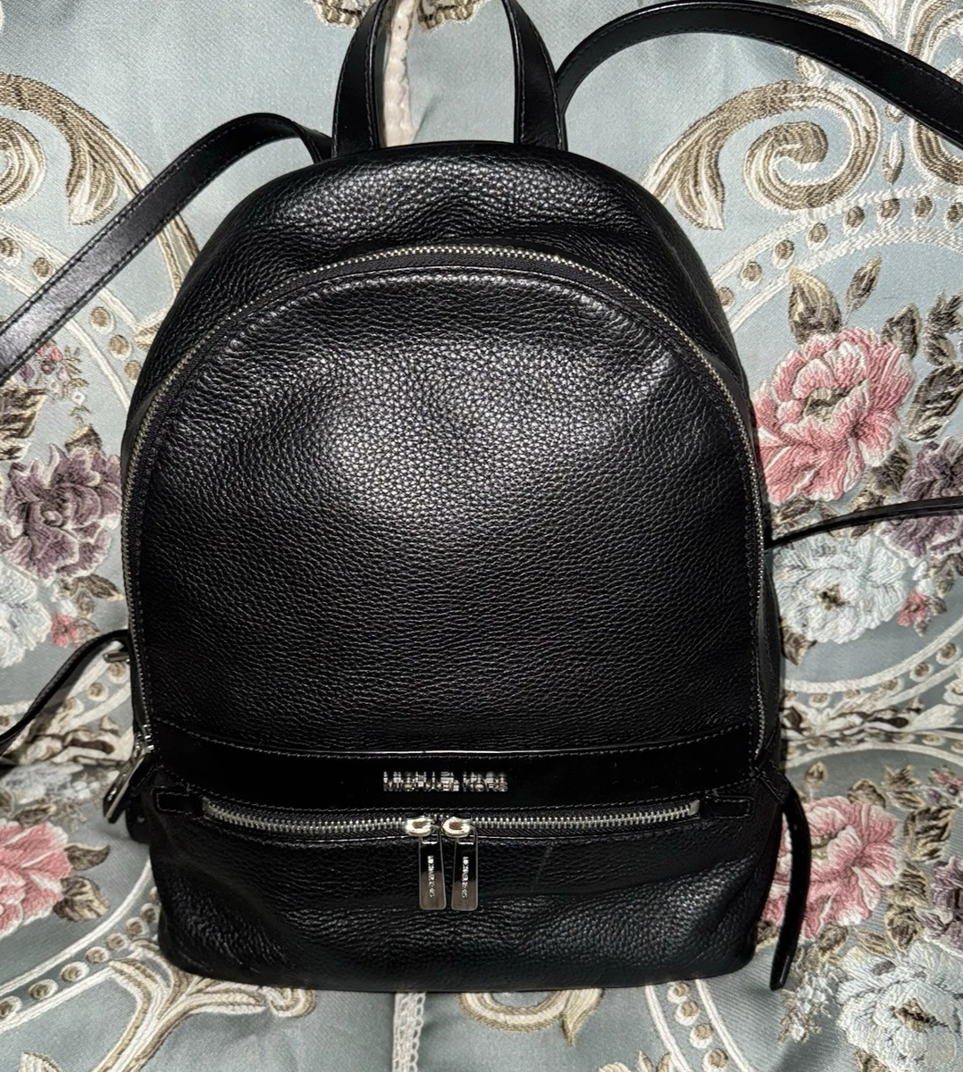 Michael Kors Rhea Dark Berry Pebble Leather Large Backpack EUC! $328 Michael Kors Rhea Backpack Large Bags & Handbags for Women  main image 4