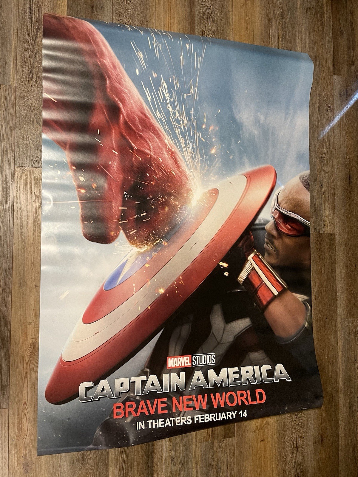 Captain America Brave New World Original 48x69 Movie Theater Bus Shelter Poster