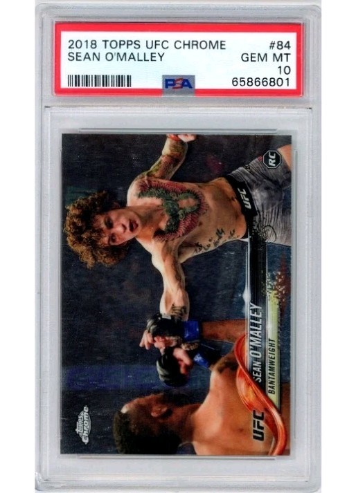 2018 Topps UFC Chrome SEAN O'MALLEY RC Rookie #84 PSA 10 GEM MT SUGA SHOW