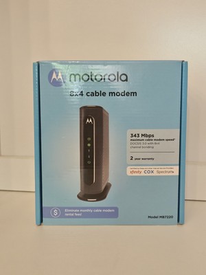 Motorola 8x4 Cable Modem 343 Mbps model MB7220