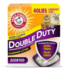 ARM HAMMER Double Duty Clumping Cat Litter, Scented, 40 lb