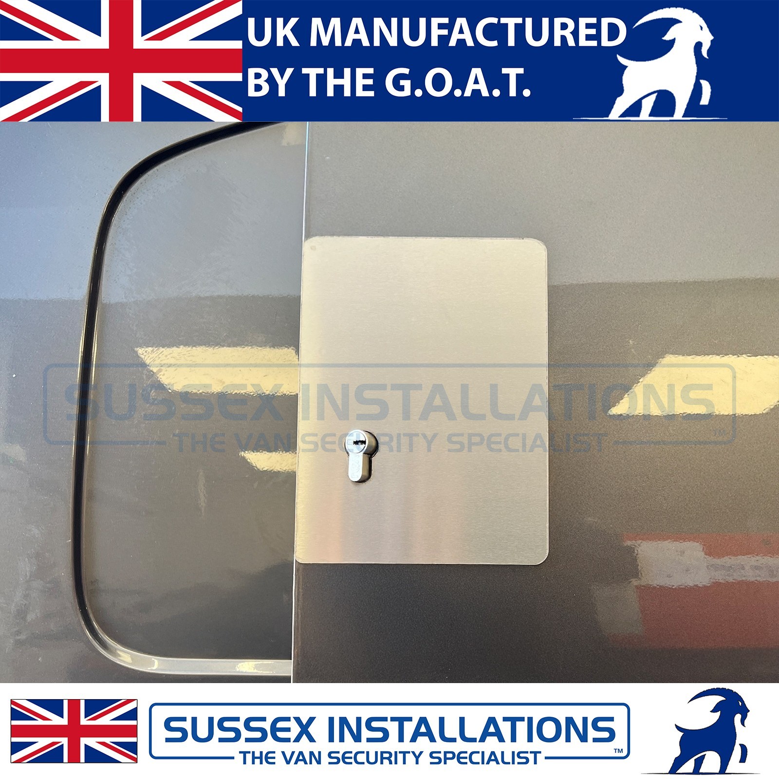 For Vauxhall Vivaro (2019-Onwards) Right Side Door Deadlock Shield Brushed