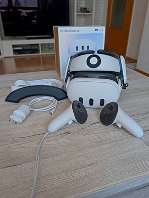 Meta Quest 3 512GB   Wie neu + BOBOVR S3 Pro Akku-Headstrap + OVP & Zubehör