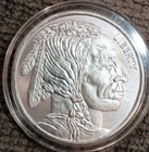 Buffalo Indian Head  1 troy oz. .999 Fine Silver Round