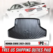 Mat Floor Rear Trunk Cargo Tray Liner For Honda Civic FE Sedan 2021-2023