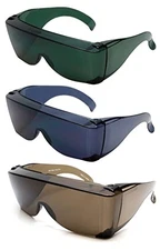 3000 Fit Over Safety Glasses Fitover Eyewear Copper Green Smoke 3 Pack Men Wo...