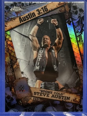 2026 Topps Chrome WWE Stone Cold Steve Austin 3:16-13 30 Years Insert