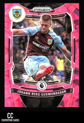 2021-22 Panini Prizm Premier League #69 Johann Berg Gudmundsson Pink Ice