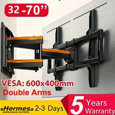 TV Wall Bracket Mount Swivel Tilt for 32 40 42 46 50 55 65 70" TVs Full Motion