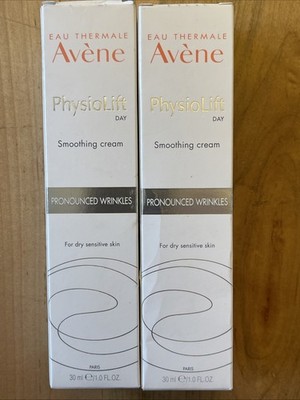 X2 Avene PhysioLift Day Smoothing Cream For Wrinkles 1oz Sell By Date4/25