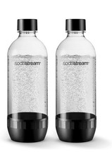 SodaStream DuoPack Tritan 1L Ersatzflaschen 2× PET Flasche Schwarz Schraubgewind