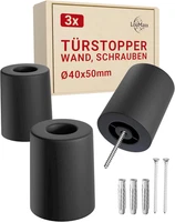 TüRstopper Boden Aus Gummi - BodentüRstopper Ø 40 Mm X 50 Mm Zum Schraub