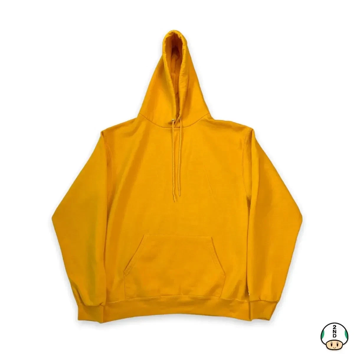 Champion Hoodie Mens Large Orange Authentic Eco Pullover Hooded Sweatshirt