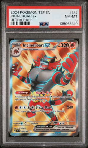 Incineroar ex graded PSA 8 for sale on eBay
