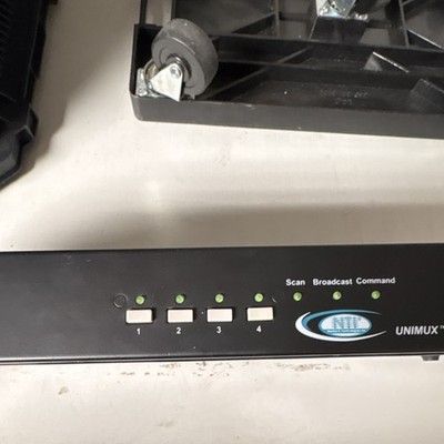 NTI UNIMUX-DVI-4 4-Port DVI USB KVM Switch Box Scan Broadcast Command