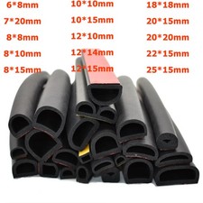 D-Shape Car Door EPDM Rubber Seal Strip Self Adhesive Door Window Weather Strip