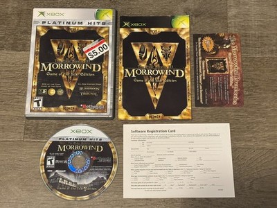 The Elder Scrolls III Morrowind GOY Edition Microsoft Xbox Complete Authentic