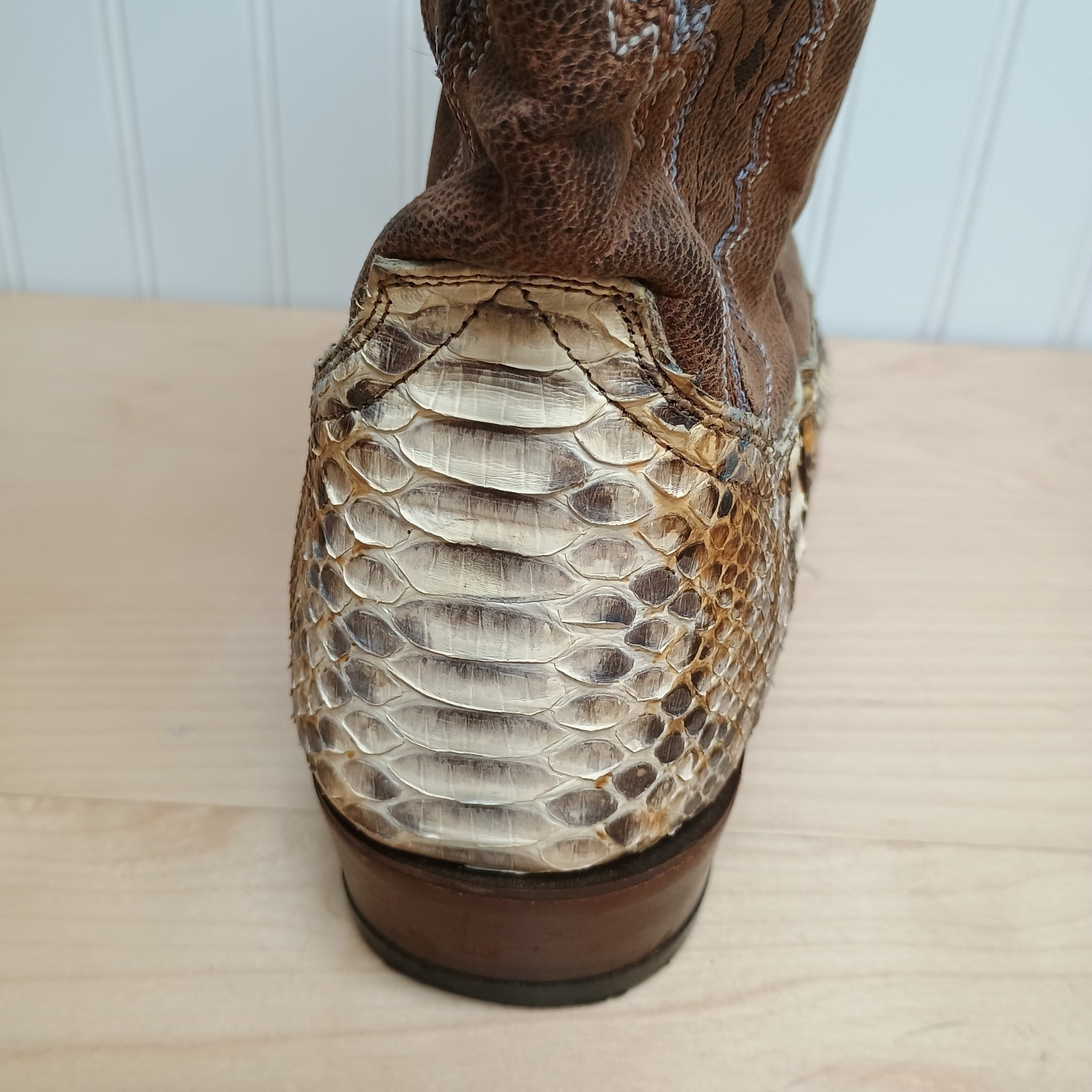 Dan Post Orlando Matte Finish Python Boots Natura… - image 15
