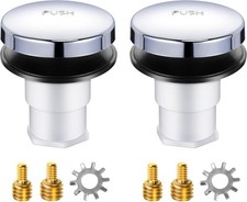 2 Pack Bathtub Pop up Drain Stopper, Bathtub Drain Plug with 3/8'', 5/16''