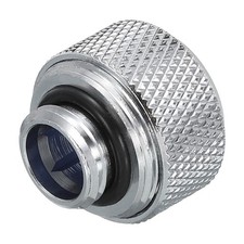 Hard Tube Compression Fitting G1/4'' to 14mm OD Anti-Off Adapter Silver