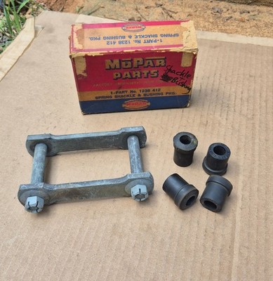 1941-1952 Plymouth Dodge DeSoto Chrysler NOS MoPar Rear LEAF SPRING SHACKLE PKG
