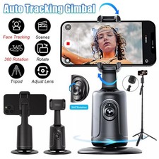 Auto Face Tracking Tripod w/ 360&deg; Rotation AI Auto Tracking Phone Holder Stand