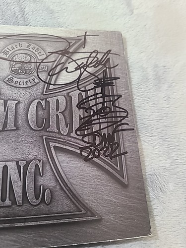 Zakk Wylde Signed Cd Booklet Doom Crew & Sealed Cd - Picture 4 of 17