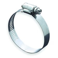 Zoro Select 670040006 Hose Clamp, 3/8 To 7/8 In, Sae 6, Ss, Pk10,  670040006