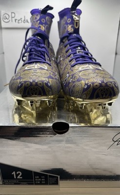 Under Armour C1N MC LE Purple Gold Football Cleats | eBay display picture 2