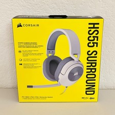   NEW SEALED   Corsair HS55 Surround - White - Wired Gaming Headset