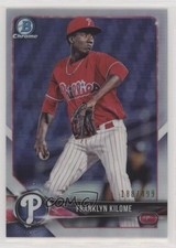 2018 Bowman Chrome Prospects Refractor 188/499 Franklyn Kilome #BCP84 et6