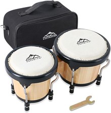 Bongo Drum 4  and 5  Set for Adults Beginners Professionals Tunable Wood and ...