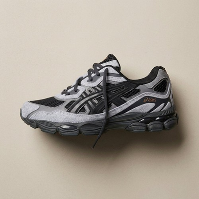 #ad ASICS Gel NYC Black Cement Grey 1203A897 001 Men New $132.99