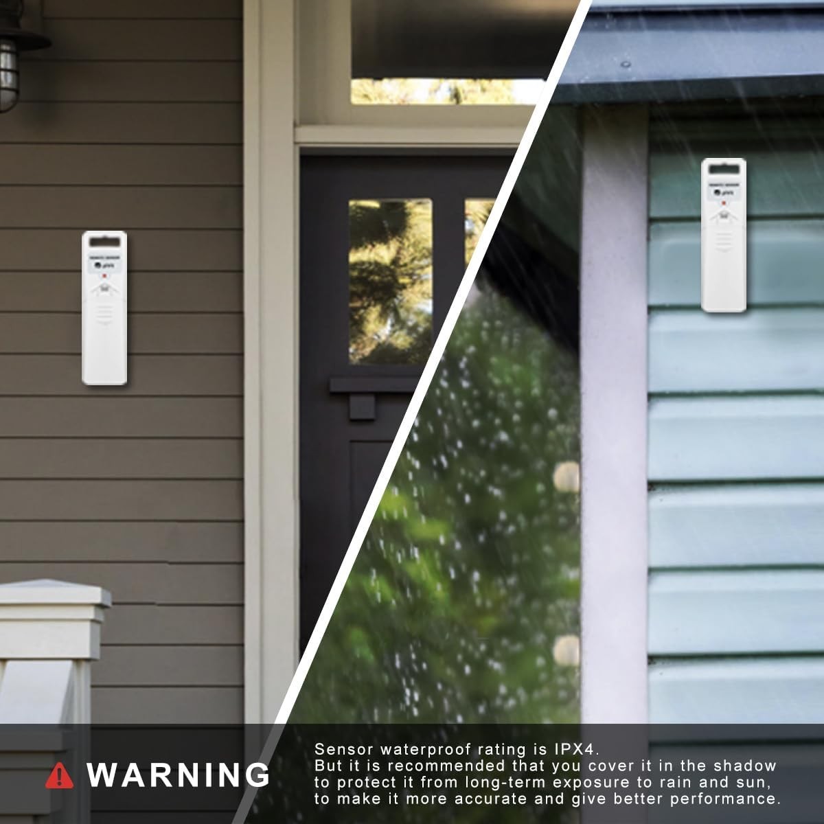 Wireless Weather Stations, with 330ft Range Sensor and Adjustable Backlight I...