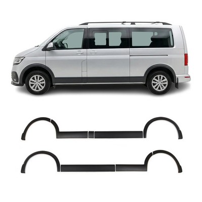 Fender Flares & Door Cladding for VW Transporter T6 2015-2019, DSD LWB 11 Pcs