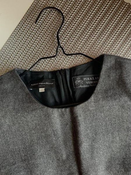 Women Dress Grey Wool 38 / M / 46