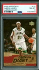 LeBron James Rookie Card 2003-04 Upper Deck Diary #LJ1 PSA 8