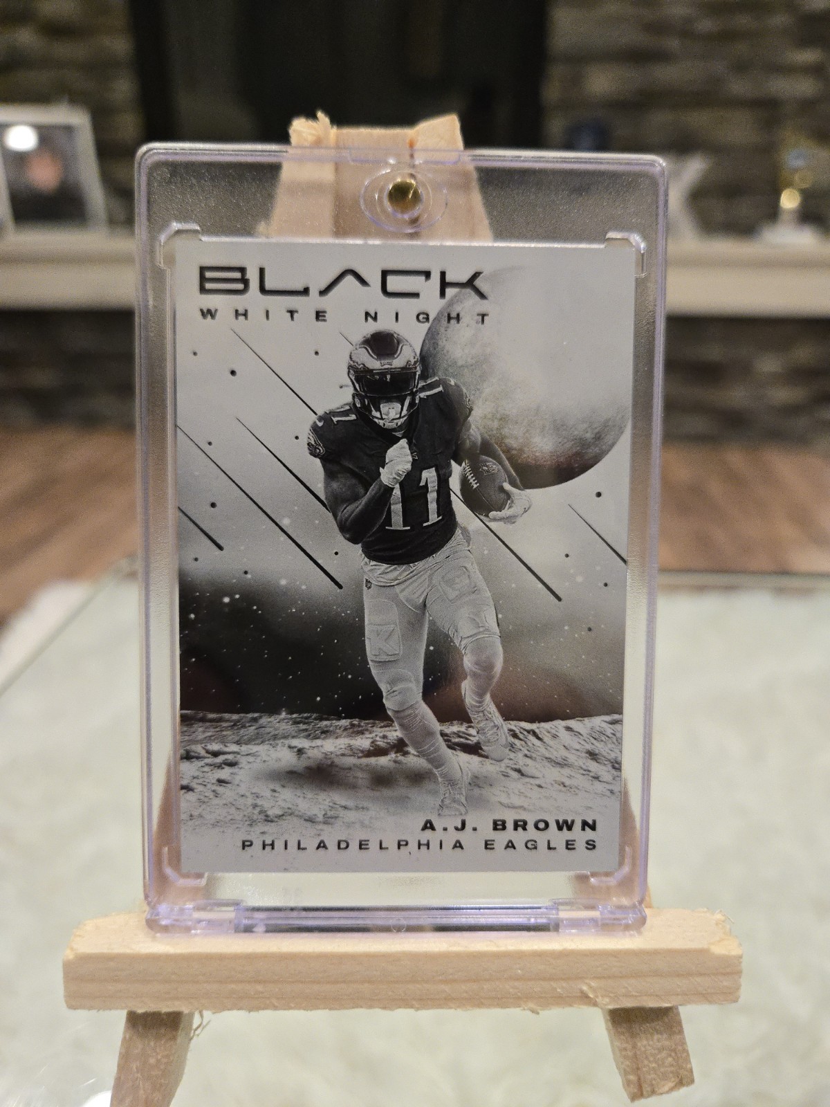 AJ Brown 2023 Panini Black White Night SSP Case Hit Philadelphia Eagles