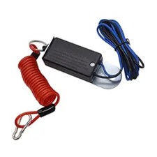 Trailer Breakaway Switch with 4FT Breakaway Coiled Cable, Including Electric Bra